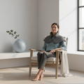 Wireless neck and shoulder massage shawl lifestyle shot